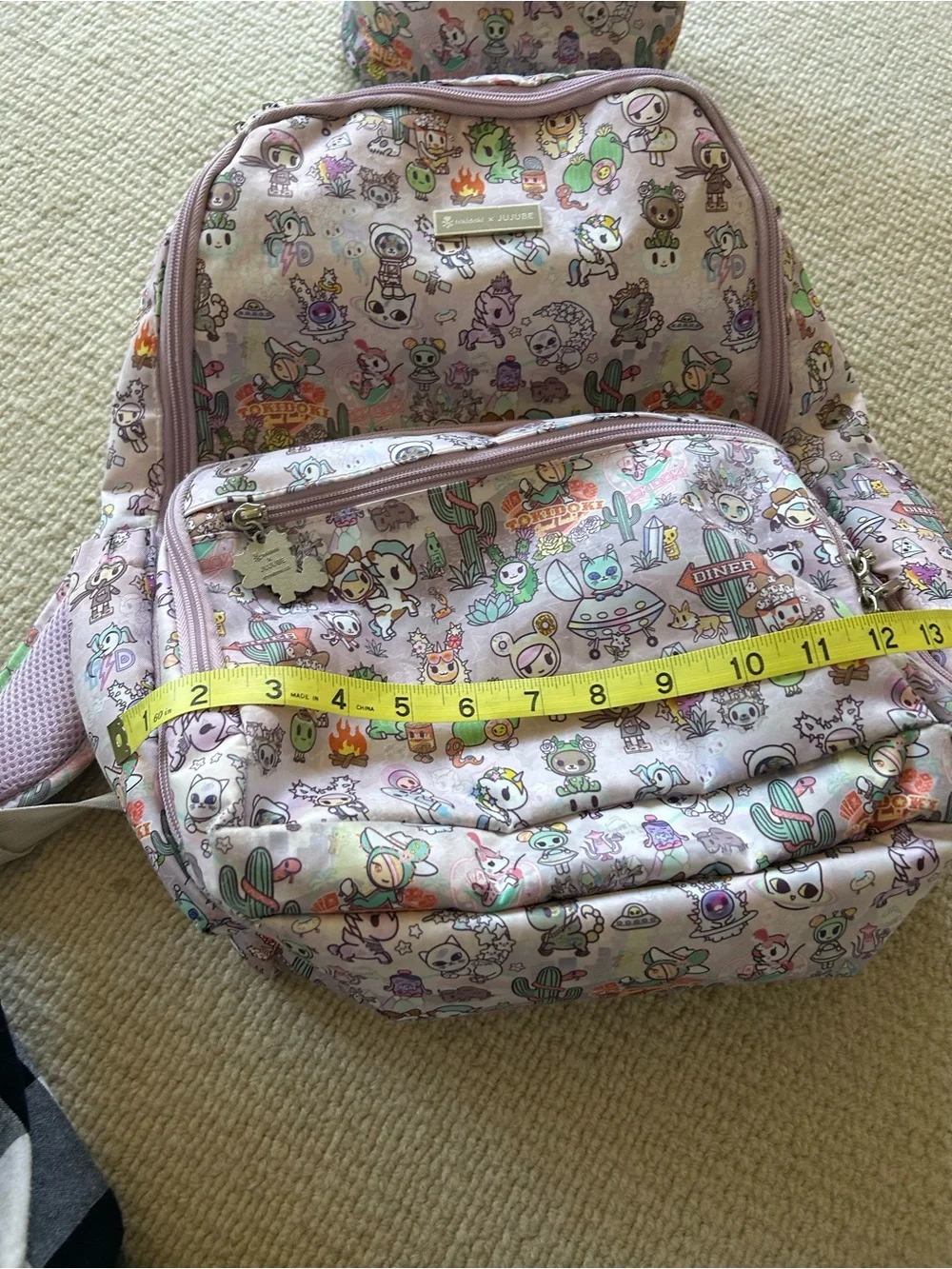 tokidoki Pink Character Print Backpack and Lunch Bag Duo